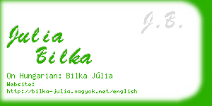 julia bilka business card